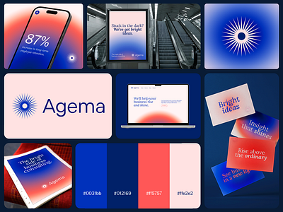 Agema Branding & Strategy agema branding consultancy graphic design logo logomark sun visual identiy