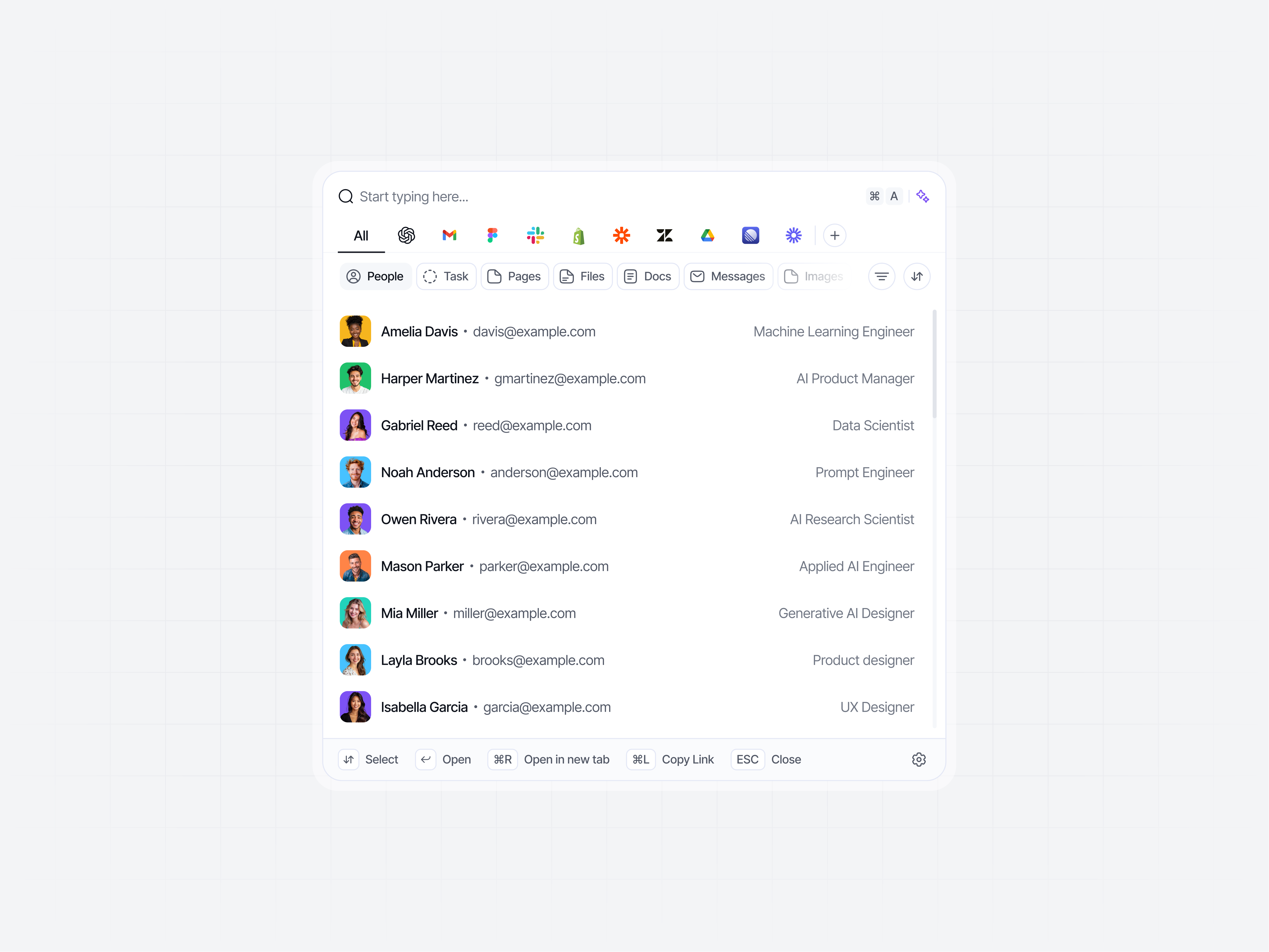 Command Menu ⌘ ai team ai tool command command k command center command menu command modal command palette command search menu product design saas search search components search ui shortcut smart search