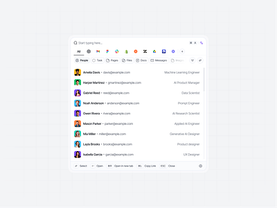 Command Menu ⌘ ai team ai tool command command k command center command menu command modal command palette command search menu product design saas search search components search ui shortcut smart search