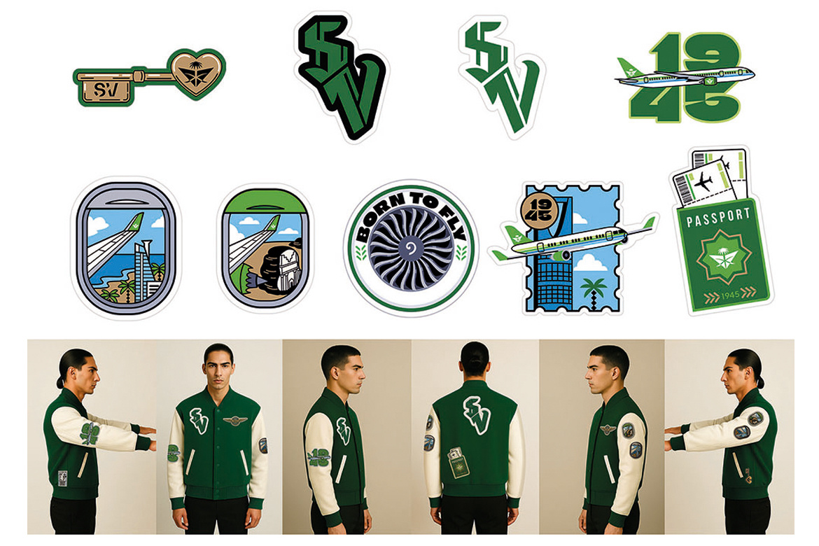 Saudia Airlines SV Varsity Jacket arabia design fashion jacket riyadh saudi saudia sv varsity week