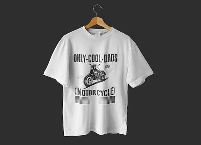 Only Cool Dads Motorcycle bike t shirt design illustration moto t shirt motorcycle t shirt t shirt t shirt design t shirts trendy t shirt typography typography t shirt