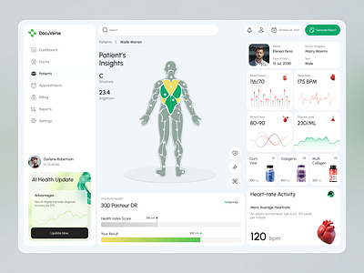 Healthcare SaaS Dashboard | Patient Management System UI ai healthcare crm dashboard digital health health saas health tech healthcare dashboard healthcare saas dashboard healthcare ui hospital management juice lab medical app medical dashboard modern design patient management product design saas dashboard ui design ux design web app design