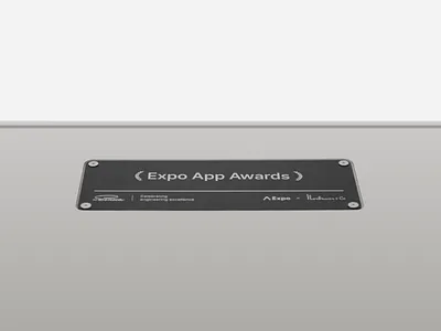 Expo App awards prize 3d aluminium hardware keyboard machine metal plate solid
