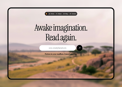 Website Design in Framer for a Storytelling Platform animation blog books branding framer storytelling website