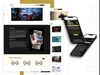 D&G Films Website UI design graphic design ui ux website