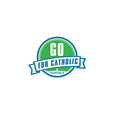 Go for Catholic Schools Logo branding catholic design graphic design logo logo design non profit logo schools vector