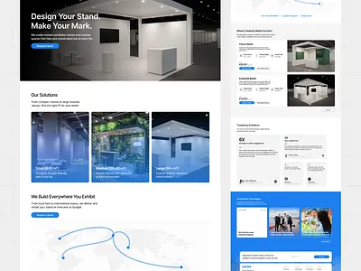 Landing Page Design – Exhibition Stands design landing page ui ux