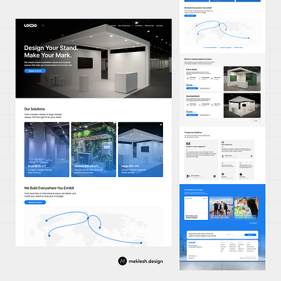 Landing Page Design – Exhibition Stands design landing page ui ux