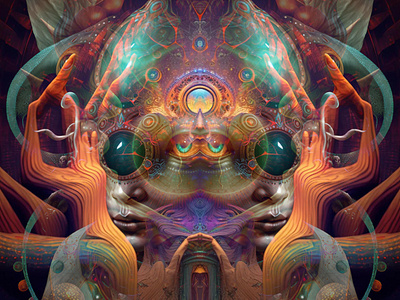 Mutagenic Initiates abstract animation color colorful dimensions forms futuristic geometric gradient graphic design illustration imagination motion graphics pattern print prism psychedelic shading shapes vibrant