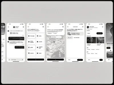 Mobile Screens. branding design graphic design identity illustration logo logo design ui ux vector