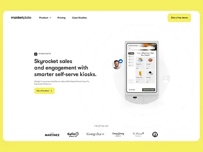 MarketPlate Website Hero Design app branding catering delivery design food hero section landing page motion graphics ui ux web design website