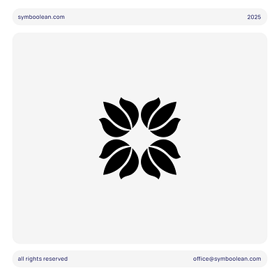 Logo 8 / 1 year daily AI logo challenge ai flowers growth identity logo minimal nature organic symbol