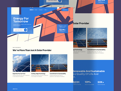 solar energy website best landing page best ui design framer design landing page modern solar web ui solar energy solutions solar ui solar web ui solar website ui ui webflowdesign website ui