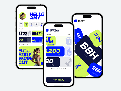 FitTrack - Personalized Fitness Redefined app branding design digitalproduct graphic design healthtech mobileappdesign ui ux