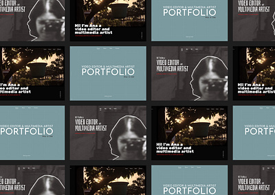 Portfolio Website Exploration design portfolio video editor web webdesign website