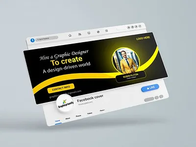 Facebook cover photo design ❤️ 3d animation branding graphic design logo motion graphics ui