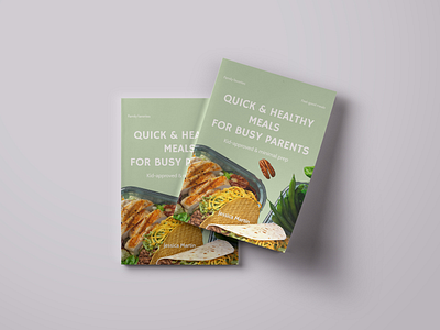 Healthy meal for busy parents cookbook design canva cookbook ebook food graphic design healthy food layout design nutrition nutrition coach nutritionist recipe book