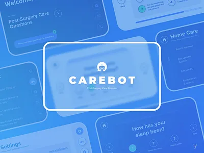CareBot branding design digital product educational figma medical ui ux