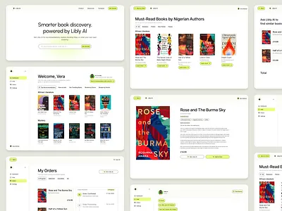 Libly AI – Book Discovery Website Concept design ui