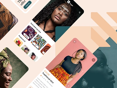 African Commerce - Web and App Design africa app design e commerce figma flat landing mobileapp mobiledesign ui uidesign userexperience userinterface ux uxdesign webdesign website