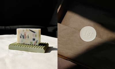 Momenti Botanicals | Brand Identity brand guide brand identity branding creative direction natural skincare branding photography shipping box design soap brand unboxing visual identity wellness branding