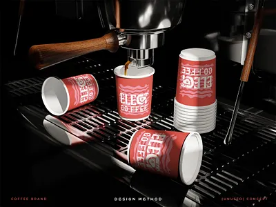 Coffee Cup Design | Organic Form Concept coffee brand coffee cup design coffee logo coffee mockup espresso raleigh brands