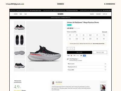 Modern eCommerce Product Page UI Design ecommerce ecommerce design ecommerce product page landing page product page product page ui responsiveui shopify product page shopify store shopifydesign ui design web design website website design
