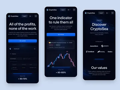 CryptoSea Mobile Responsive 💌