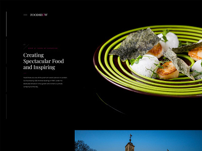 Foodshow brand exploration catering chef cooking culinary design dessert food master ui web design