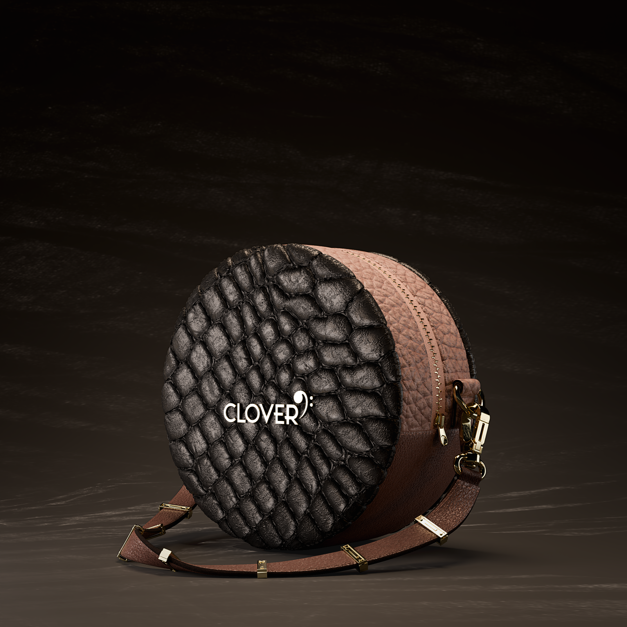 Fractal Alligator Handbag 3d 3dart 3dmodelling 3drender 3dvisualization accessorydesign alligator bag c4d cgiart cinema4d fashion fashionaccessories fashiondesign handbag leather leathercraft productdesign render vray