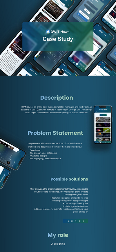 DWIT News | Case Study branding casestudy news ui