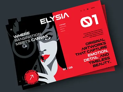 Art Studio Landing Page ai art art work digital graphic design landing page minimal minmal header modern photography product design studio ui uiux ux web design website