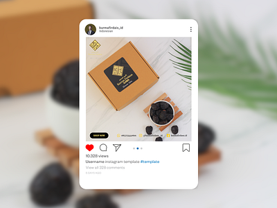 Mockup Product Palm Kurma Instagram Post branding graphic design instagram instagram post kurma marketing muslim palm product ramadhan social media social media design vector