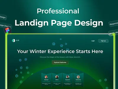 Landing Page Design app design branding clean ui design figma illustration landings page logo mobbile app personal finance response design ui ui design user experience user interface web design website design