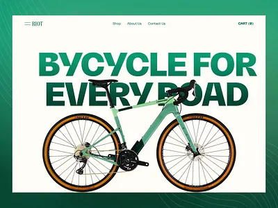 Ecommerce Website animation bike bycycle cycle design e commerce ecommerce interactive landing page web web design website