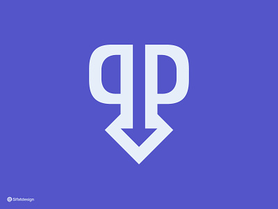 PP Arrow brand mark costom shape creative elegant illustration initial letter pp lettermark logo logo design logo mark luxury pp visual identity