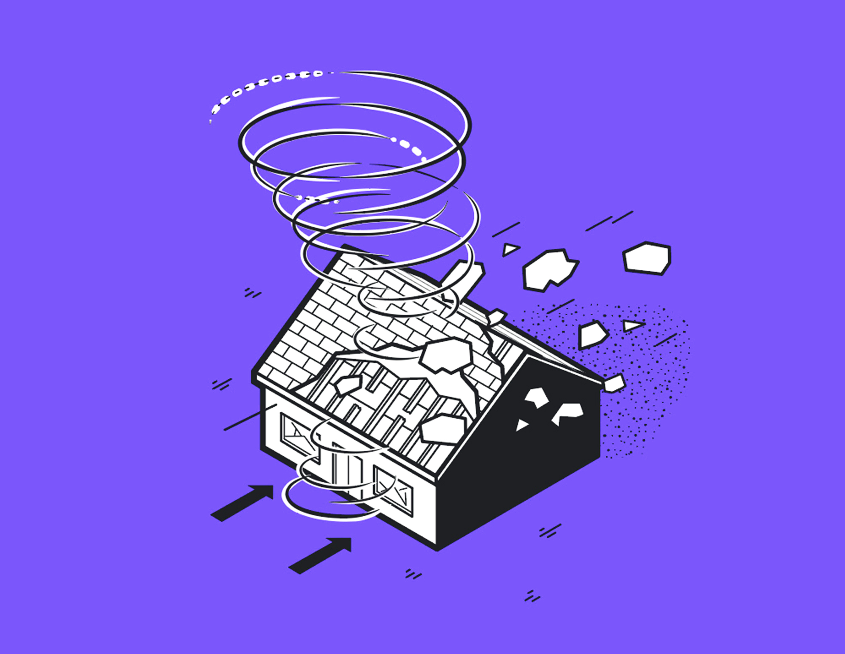 BBC Focus - Editorial Tornado Illustrations communication design conceptual illustration data visualization diagram editorial design editorial illustration graphic design illustration infographic information design isometric layout line art magazine illustration print design publishing science illustration technology vector illustration visual storytelling