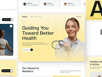 Life Coach & Mental Wellness Website Design coach ui coach website consulting website fitness coach health fitness website health coach healthcare website mental wellness personal care ui ui design uiux design user interface ux ux design website designer wellness coach