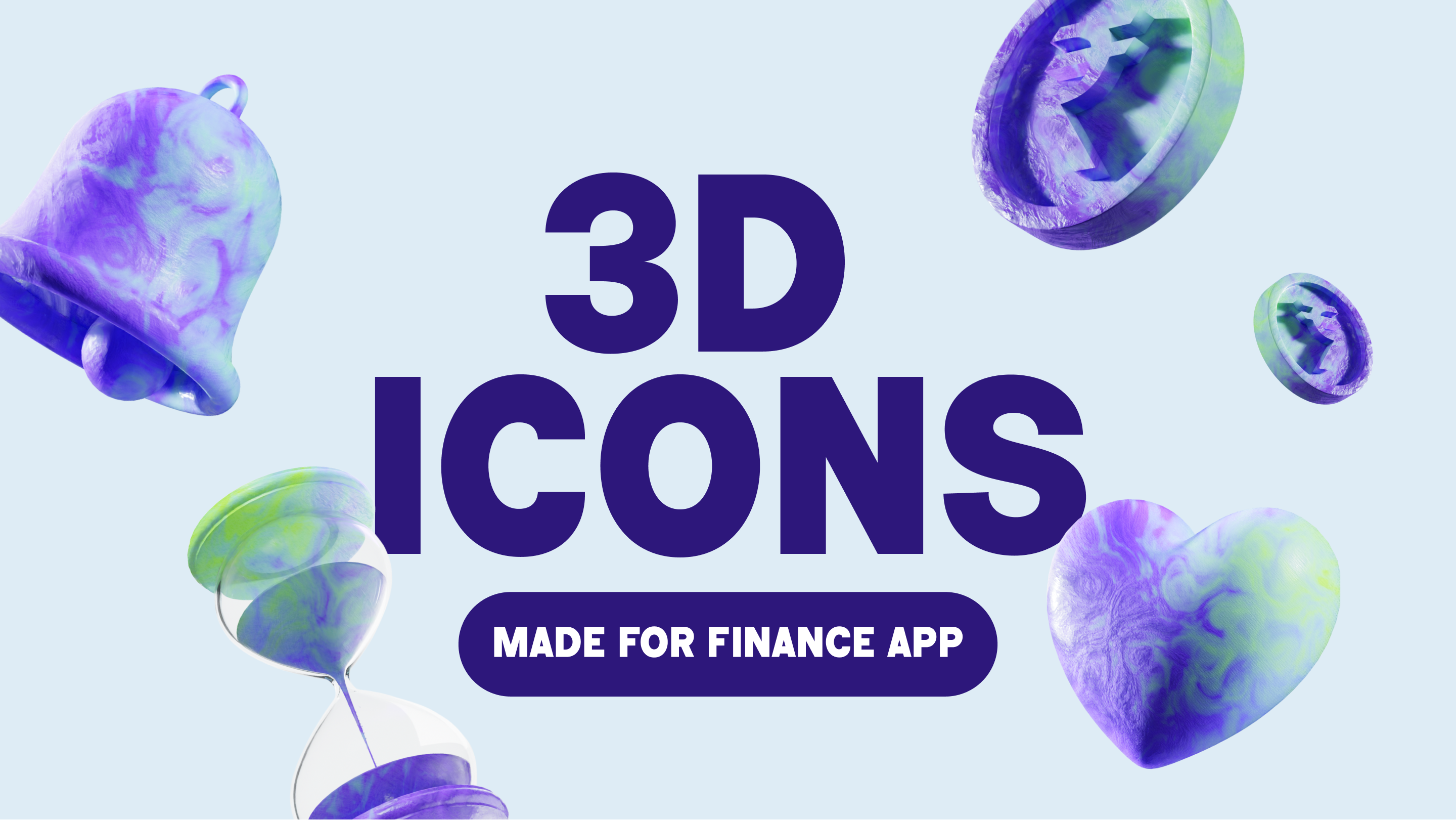 3d Icons made for a finance app 3d 3dicons app authetication bell icon finance app fintech icons illustration ui ui screens