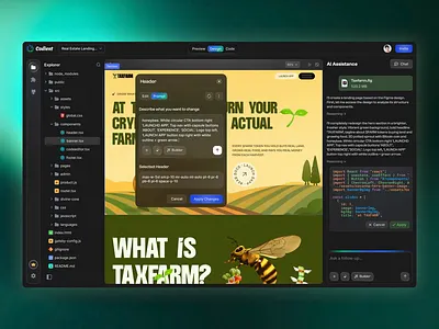 Developer Tools - AI Assistant Code editor software design ai ai app ai dashboard ai tool code editor coding assistant copilot dashboard debugging developer tool interface design product design saas saas design software software ui ui ux design ux web app workflow bilder