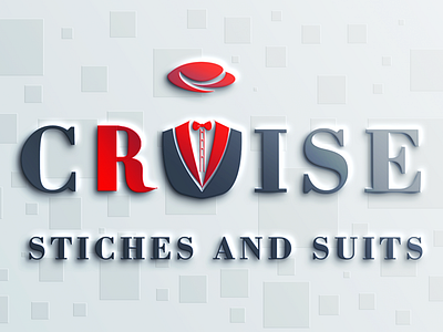 Cruise Stiches and Suits branding graphic design logo