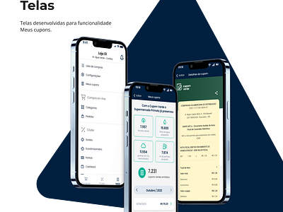 Meus cupons - App mobile mobile ui