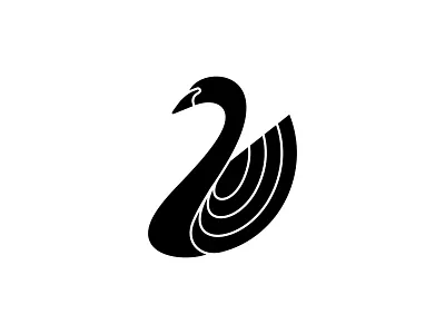 Swan Logo animal logo design duck duck logo elegant logo icon illustration logo luxury logo mark swan swan logo symbol vector
