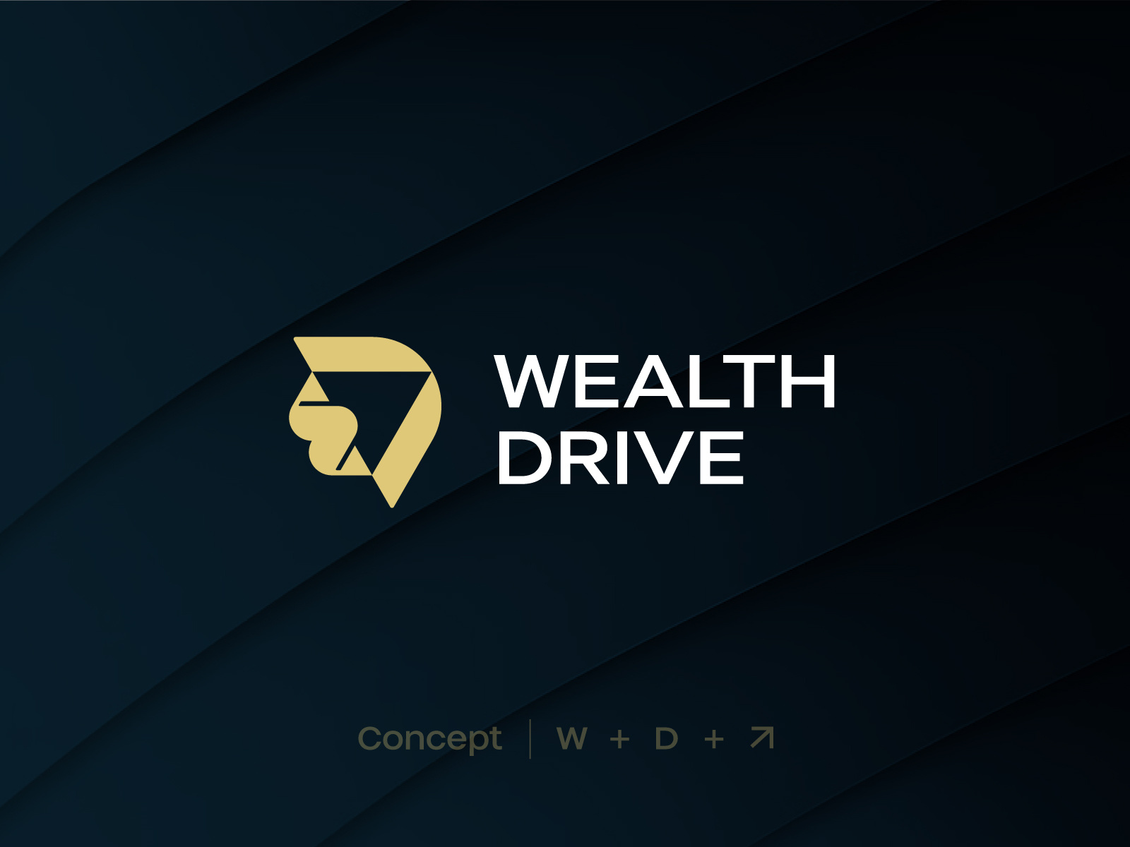 WealthDrive - W+D+Growth logo brand branding d letter logo financial logo fintech logo growth logo icon investment logo logo design logos logotype minimal modern logo monogram negative space logo progress simple logo tech logo w logo wealth management