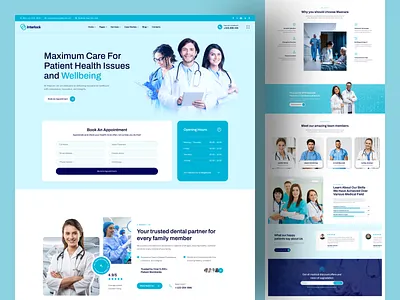 Modern Medical & Healthcare Website UI Design creativeportfolio designerforux designerlife figmadesign healthcareui healthtech landing page landingpageui medicalwebsite moderndesign ordainit productdesign responsiveui uidesign uiux design userexperience uxdesign web design webdesign webdevelopment