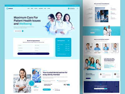 Modern Medical & Healthcare Website UI Design creativeportfolio designerforux designerlife figmadesign healthcareui healthtech landing page landingpageui medicalwebsite moderndesign ordainit productdesign responsiveui uidesign uiux design userexperience uxdesign web design webdesign webdevelopment
