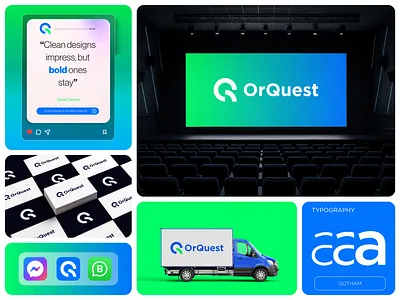 OrQuest - Logo & Brand Identity Design Digital Marketing Agency brand identity branding creative logo design cyber delivery logo digital marketing engagement growth icon letter mark monogram logistic logo logo logo branding design logo design minimal logo modern logo q social media marketing software company trading logo unique logo design