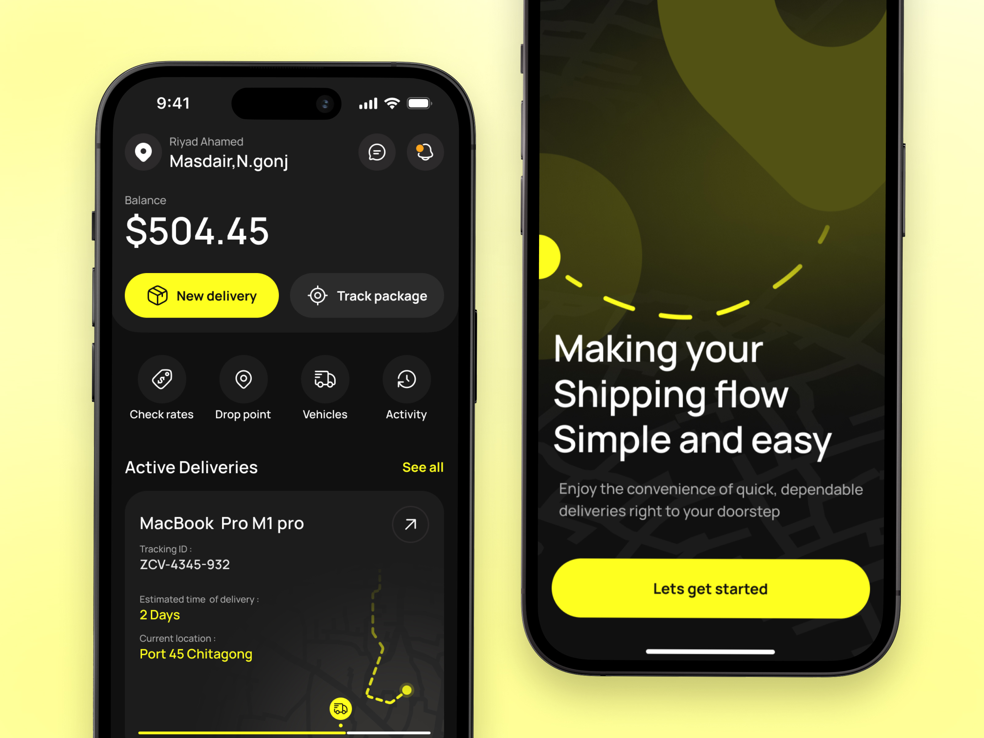 Example of Mobile App UI/UX Design I Os & Android