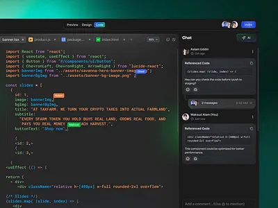 Developer Tools - AI Assistant Code editor software design 3d ai ai app ai cide ai code ai code editor ai interface ai tool animation code editor coding ui dev dashboard developer tools motion design product design saas saas dashboard saas design uxui web app