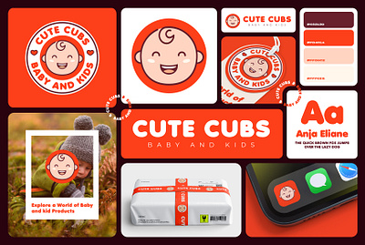 Logo and Branding Design for Cute Cubs brand brand designer brand guidelines brand identity brand sign branding creative direction design graphic design identity logo logo design logotype mimro studio minimal design modern logo packaging showrov creation typography visual identity